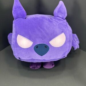 Simulator Purple Plush Owl Toy size 7” pre owned Exellent condition